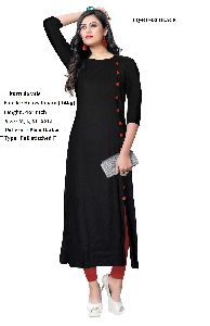 Rayon Plain Kurtis