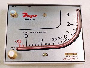 Dwyer Mark II Model 40-25MM Manometer Range 0-26 MM W.C