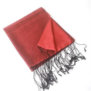 two tone yarn dyed silk mix water pashmina shawls