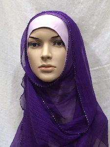 wonderful crinkle silk ggt chiffon hijab