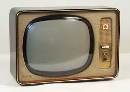 black and white television