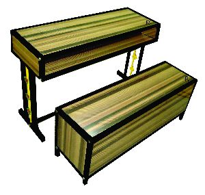 Desk Bench with Cabinet
