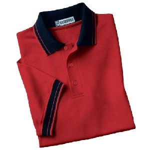 Mens Plain Red Polo T-Shirts