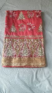 Embroidered Raw Silk Saree