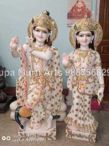 Marble Radha Krishna Statue