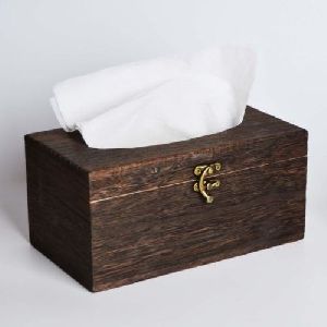 Wooden Tissue Paper Box