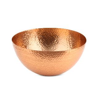 Copper Hammered Bowl