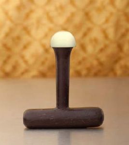 Yoga Bronze Capped face Massager with Wooden Handle