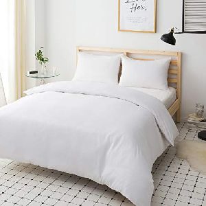 White Double Bed Sheet Set