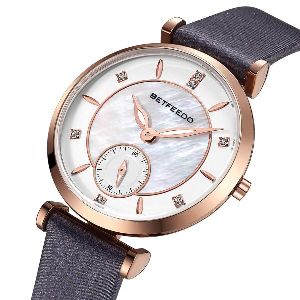 Betfeedo Womens Pearl Shell Dial Watch