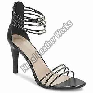 Black Jewel Woman Shoes Sandals