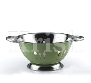 Colored Deep Colander - Cutlery cutting