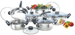Encapsulated Belly Cookware Set With Bakelite Handles - 7/8/10/12 Pcs Set