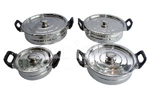 Urli Dish With Bakelite Handle Set - 4/6 Pcs