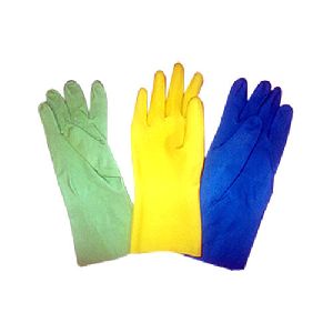 household rubber gloves