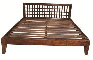 wooden cot bed