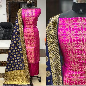 JMV DESIGNER STUDIO PRESENT BY Banarasi Jacqurd Silk DRESS MATERIAL