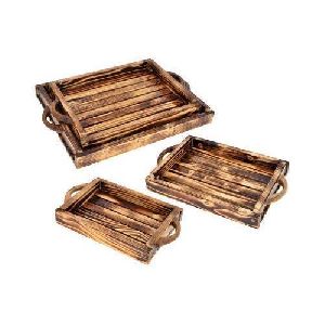 Brown KVG Wooden Tray