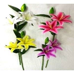 Natural Artificial Lily Flower Stick
