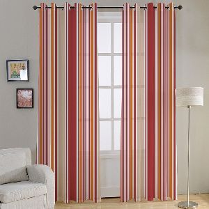 Red Designer Curtain