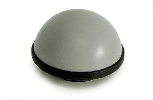 200gm Plastic Half Vacuum Ball, Color : Black, Grey