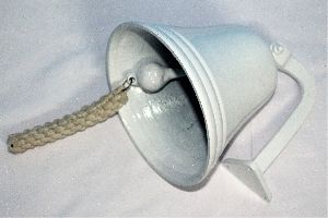 Noor Handicrafts Aluminium White Ship Bell 7""Jumbo Bell Door Bell Ship Bell