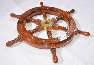 Wooden Ship wheel 12 inch Boat steering