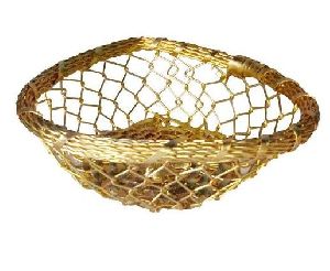 Golden Polish Aluminium Basket