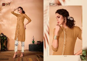 12 ANGEL CASIMIRO RAYON KURTI WITH PENCIL PANT EXCLUSIVE PAIR COLLECTION
