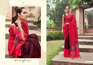 TRIVENI LILLY VOL 2 CASUAL WEAR ATTRACTIVE AND NEWLY DESIGNS SARIS BUY ONLINE
