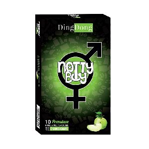 NottyBoy Green Apple Flavored Condom Pack of 10