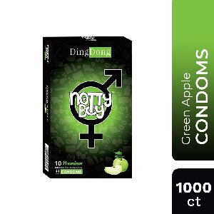 NottyBoy Green Apple Flavored Condom Pack of 1000