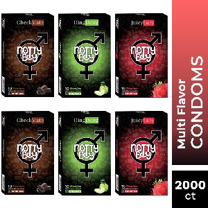 NottyBoy Multi Flavor Condom Pack of 2000
