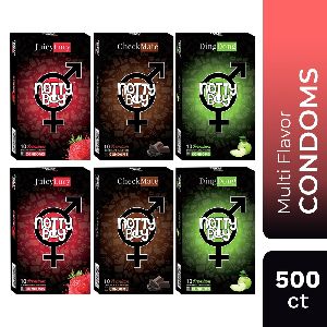 NottyBoy Multi Flavor Condom Pack of 500