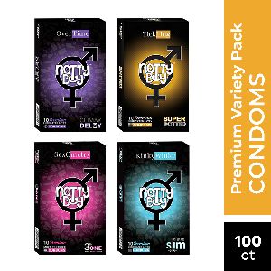 NottyBoy Premium Variety Condom Pack of 100