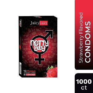 NottyBoy Strawberry Flavored Condom Pack of 1000
