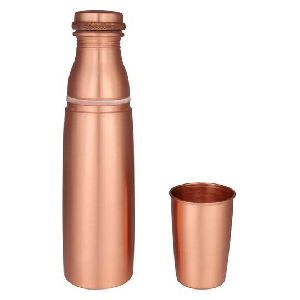 copper water glass bottle