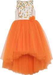 Cotton Kids Orange Dress