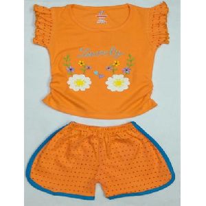 Girls Top And Shorts Set