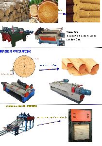 veneer peeling machine Woodworking machine plywood production lathe log debarking machine