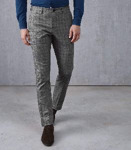 Mens Checked Trousers