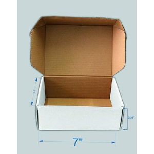 White Flat Corrugated Box