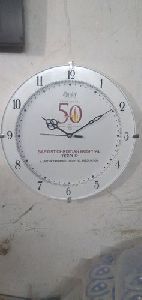 White Round Wall Clock