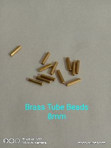 Brass tube beads