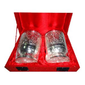Silver Plated Glass Gift Set