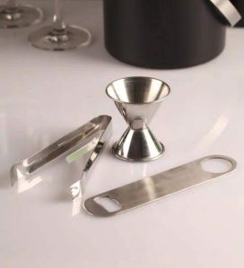 Stainless Steel 3 Piece Bar Set