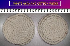 White Akhand Cotton Wicks