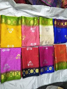 Dyed silk saree