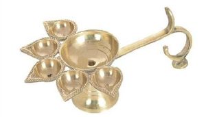 Brass Panchmukhi Diya