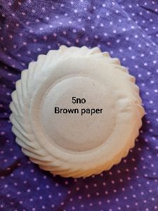 5 Inch Brown Paper Plates